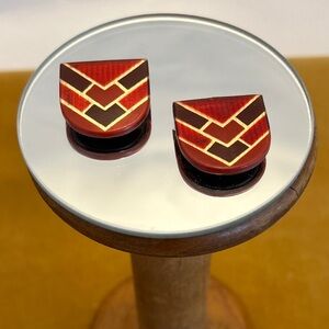 Antique 1930s Celluloid Shoe Clips